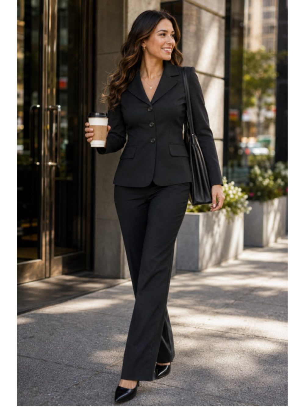Evan-Picone Black Tailored Blazer Jacket Women’s Career Office Business Formal S